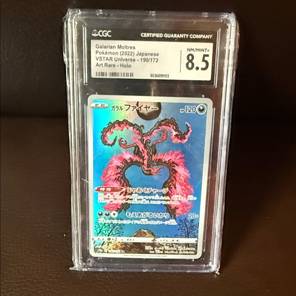 CGC certified Pokemon Galarian Moltres VSTAR Universe Card 2022